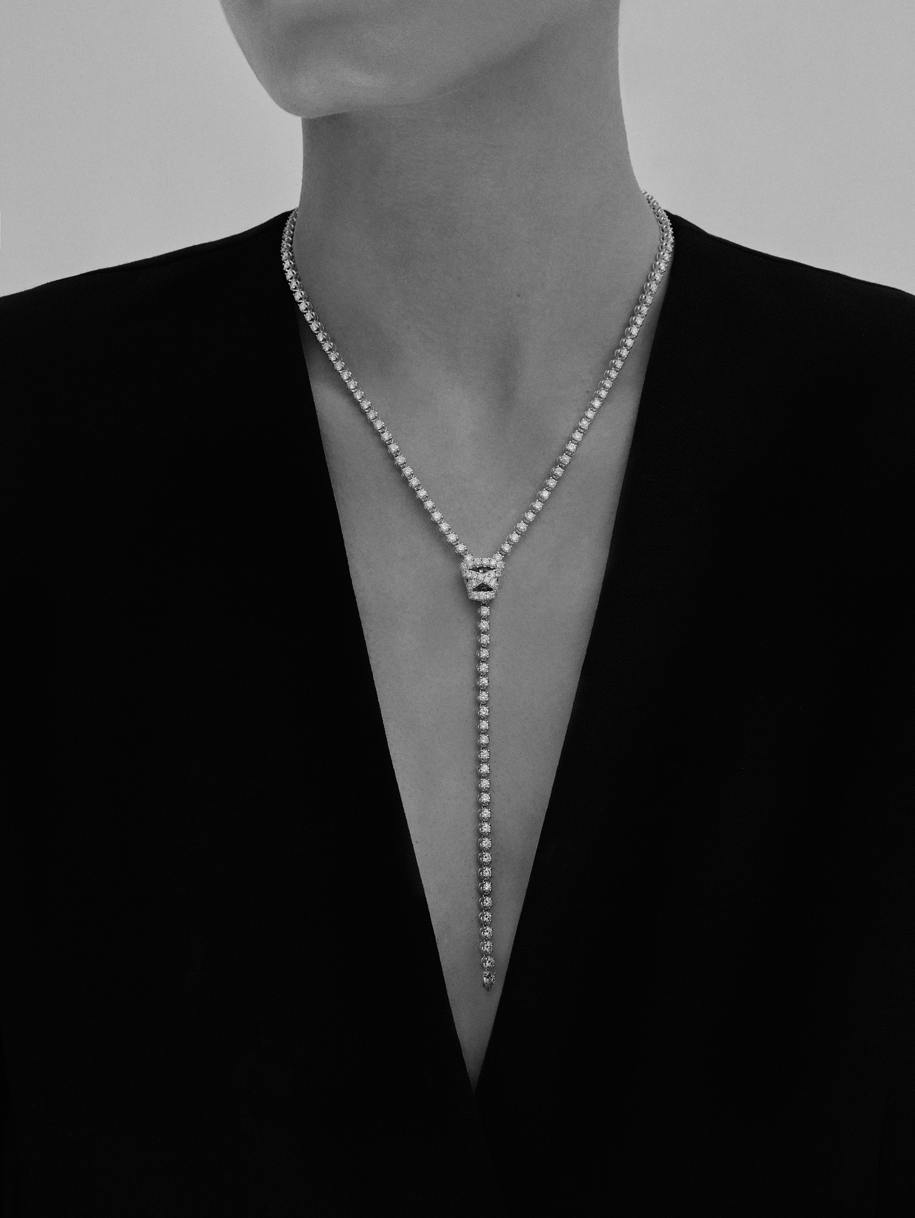 Zipper Diamond Necklace